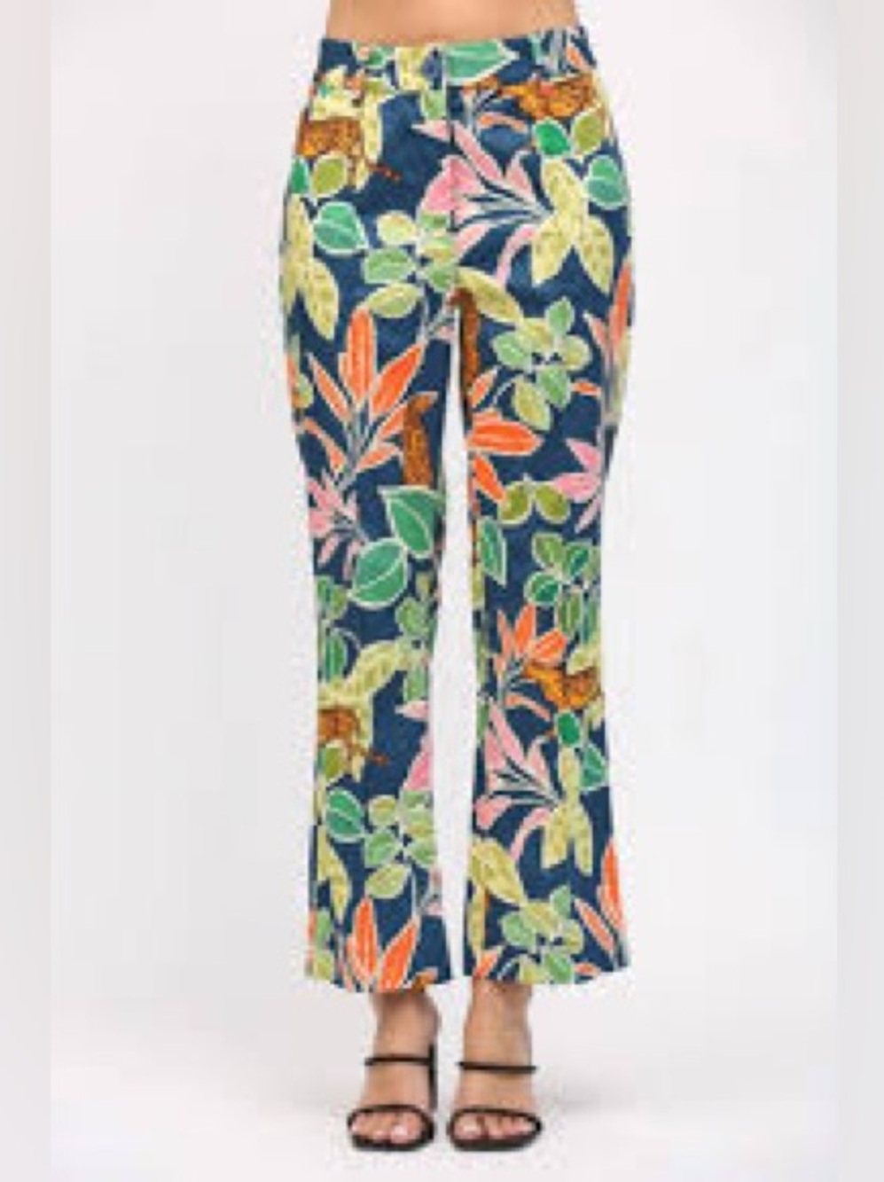 Fate Multicolor Tropical Print Pants
